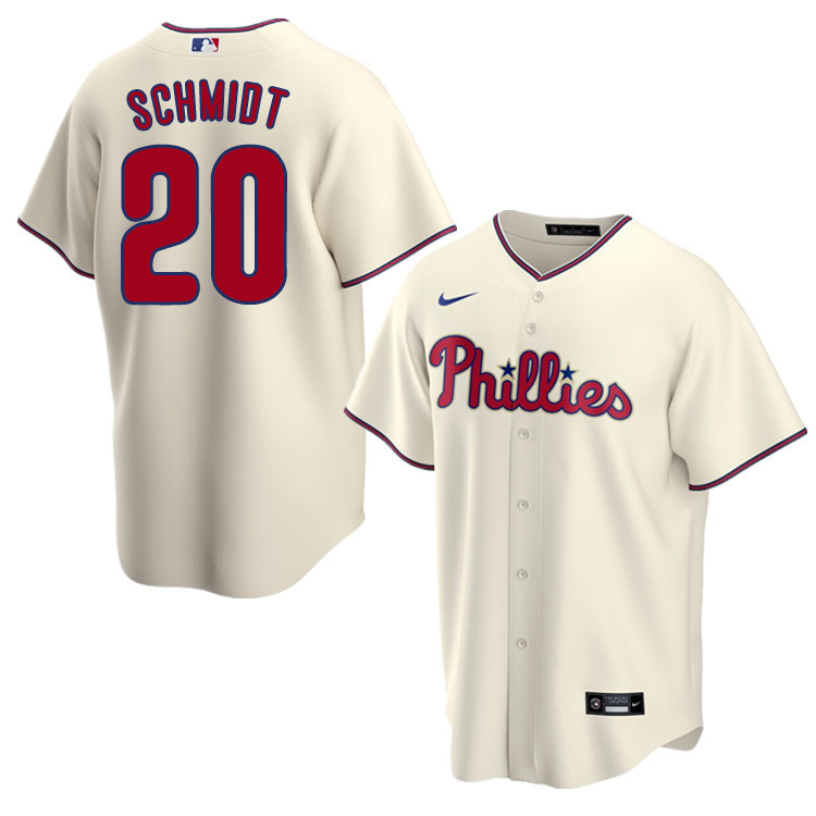 Nike Men #20 Mike Schmidt Philadelphia Phillies Baseball Jerseys Sale-Cream